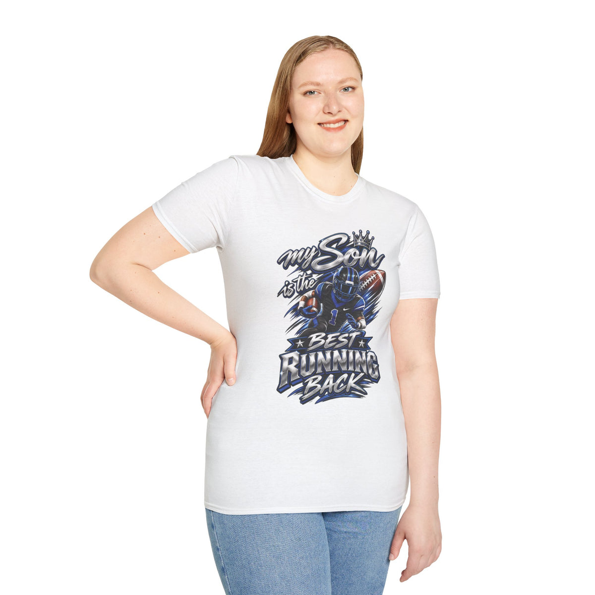 My Son is the Best Running Back T-Shirt — Football Mom/Dad Pride Tee