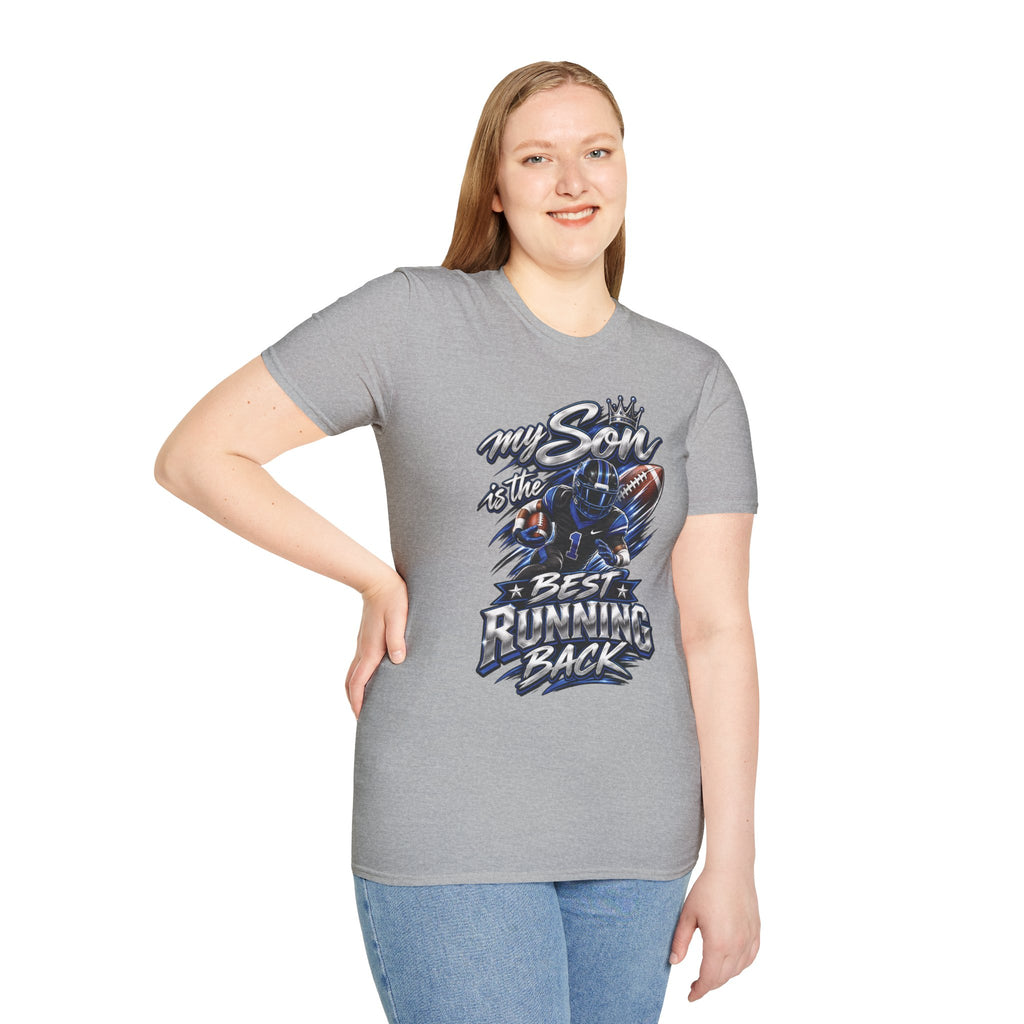 My Son is the Best Running Back T-Shirt — Football Mom/Dad Pride Tee