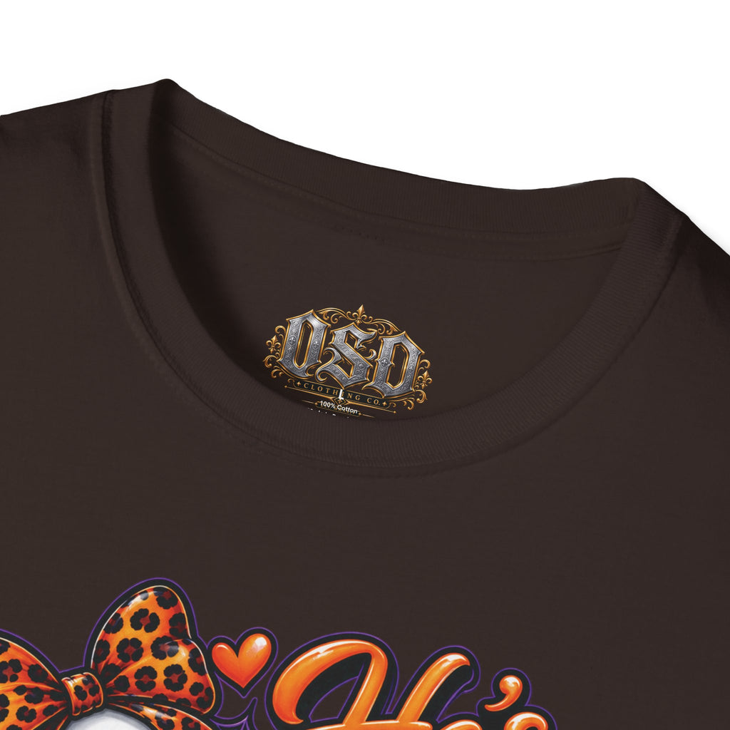 Halloween "He's My Boo Thing" T-Shirt — Cute Ghost & Pumpkin Couple Tee