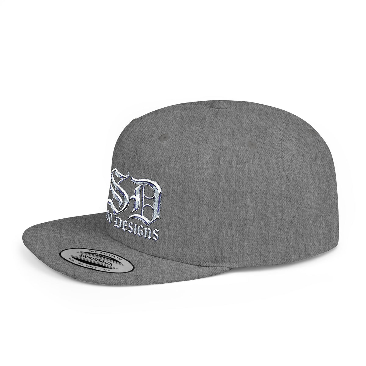 OSD - O'L SCOO DESIGNS  Vintage Gothic Flat Bill Snapback Hat — Old School Aesthetics Cap