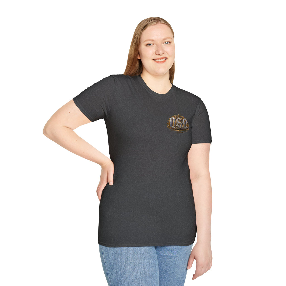 1990 Vintage OSD Crest T-Shirt — Retro 90s Emblem Tee