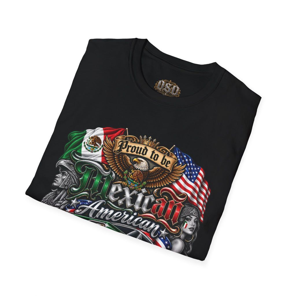 Mexican American Pride T-Shirt — "Proud to be Mexican American" Graphic Tee