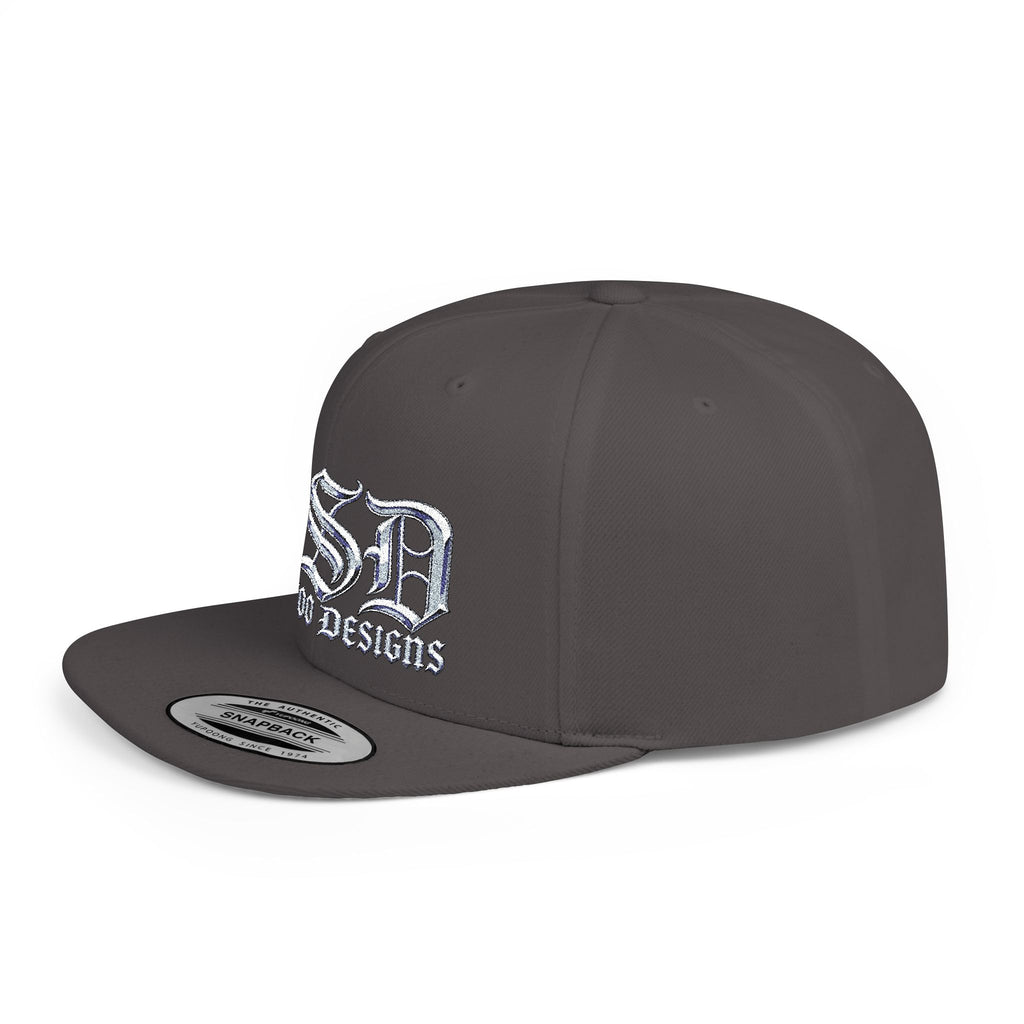 OSD - O'L SCOO DESIGNS  Vintage Gothic Flat Bill Snapback Hat — Old School Aesthetics Cap