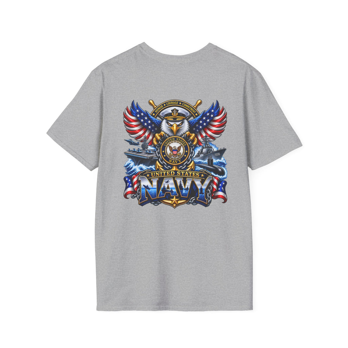 United States Navy T-Shirt — Classic Minimal White Tee