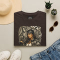 Chicana Lowrider Art T-Shirt – Virgen & Cholo Girl Vintage Streetwear