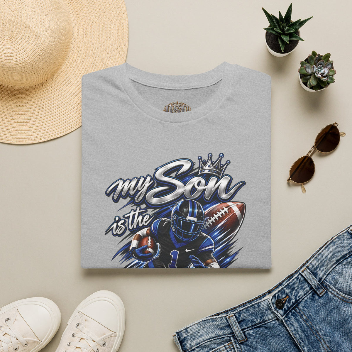 My Son is the Best Running Back T-Shirt — Football Mom/Dad Pride Tee