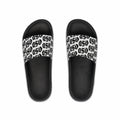 Slide Sandals —  '0SD' Monogram Black & White Lounge Slides