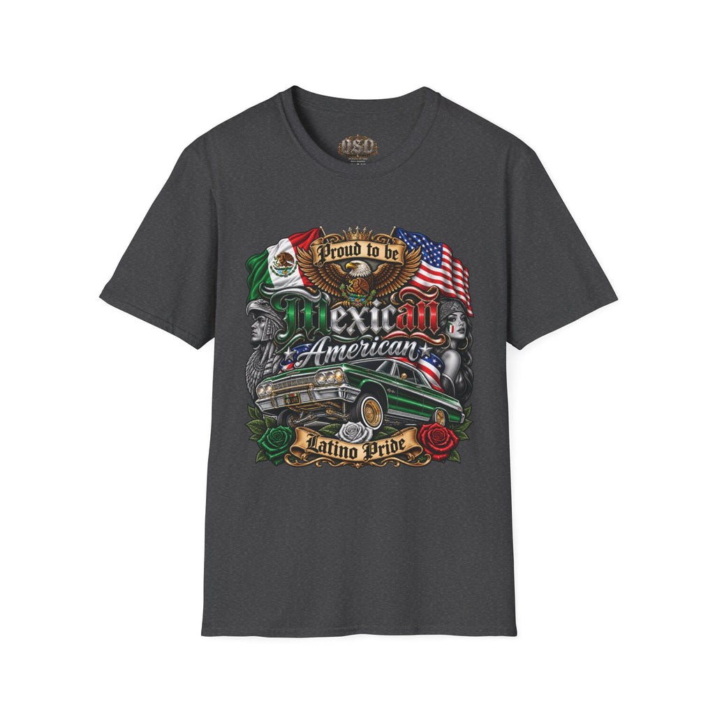 Mexican American Pride T-Shirt — "Proud to be Mexican American" Graphic Tee