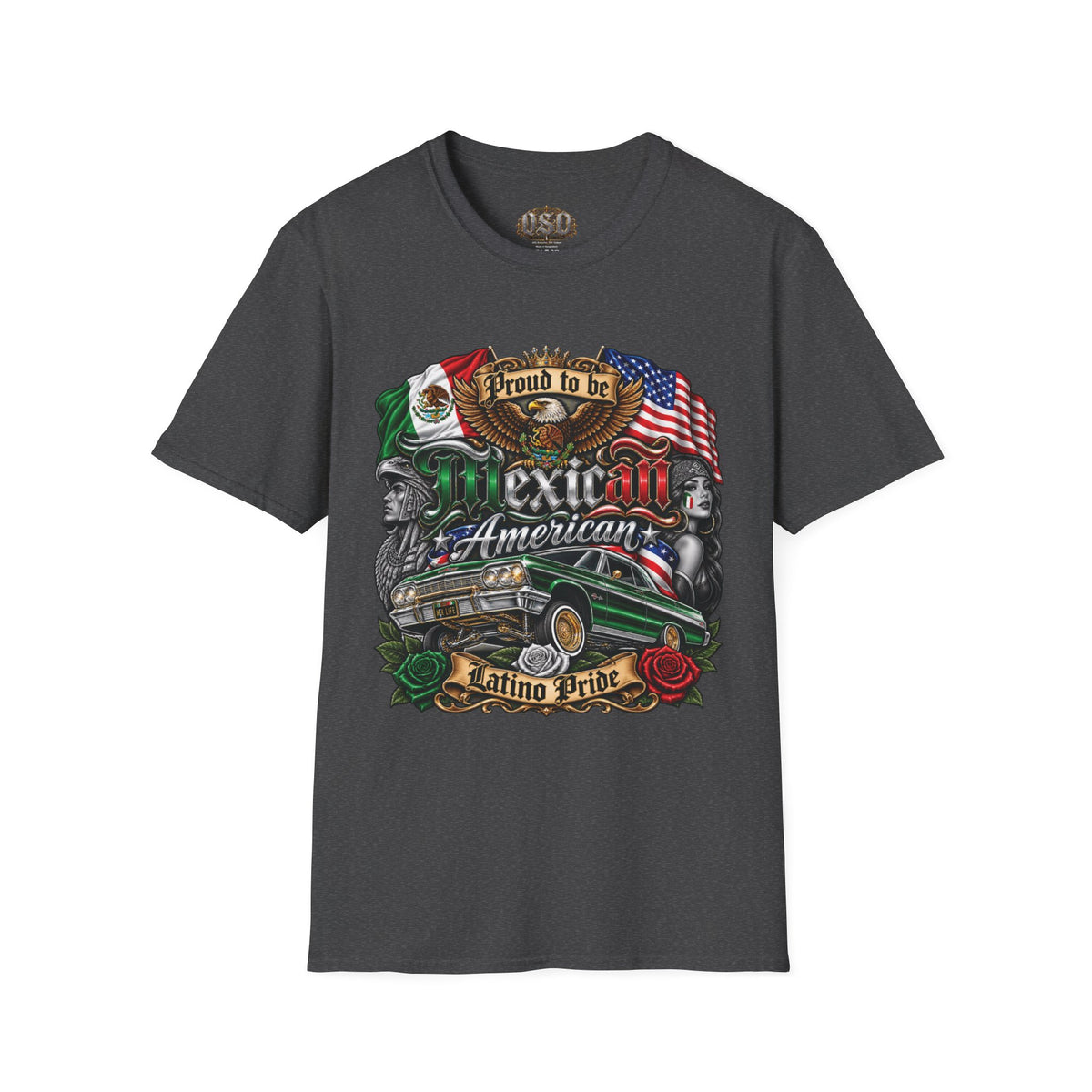 Mexican American Pride T-Shirt — "Proud to be Mexican American" Graphic Tee
