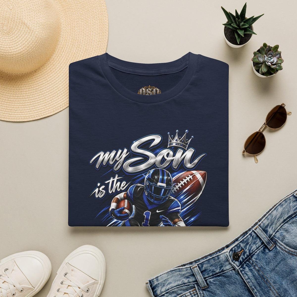 My Son is the Best Running Back T-Shirt — Football Mom/Dad Pride Tee