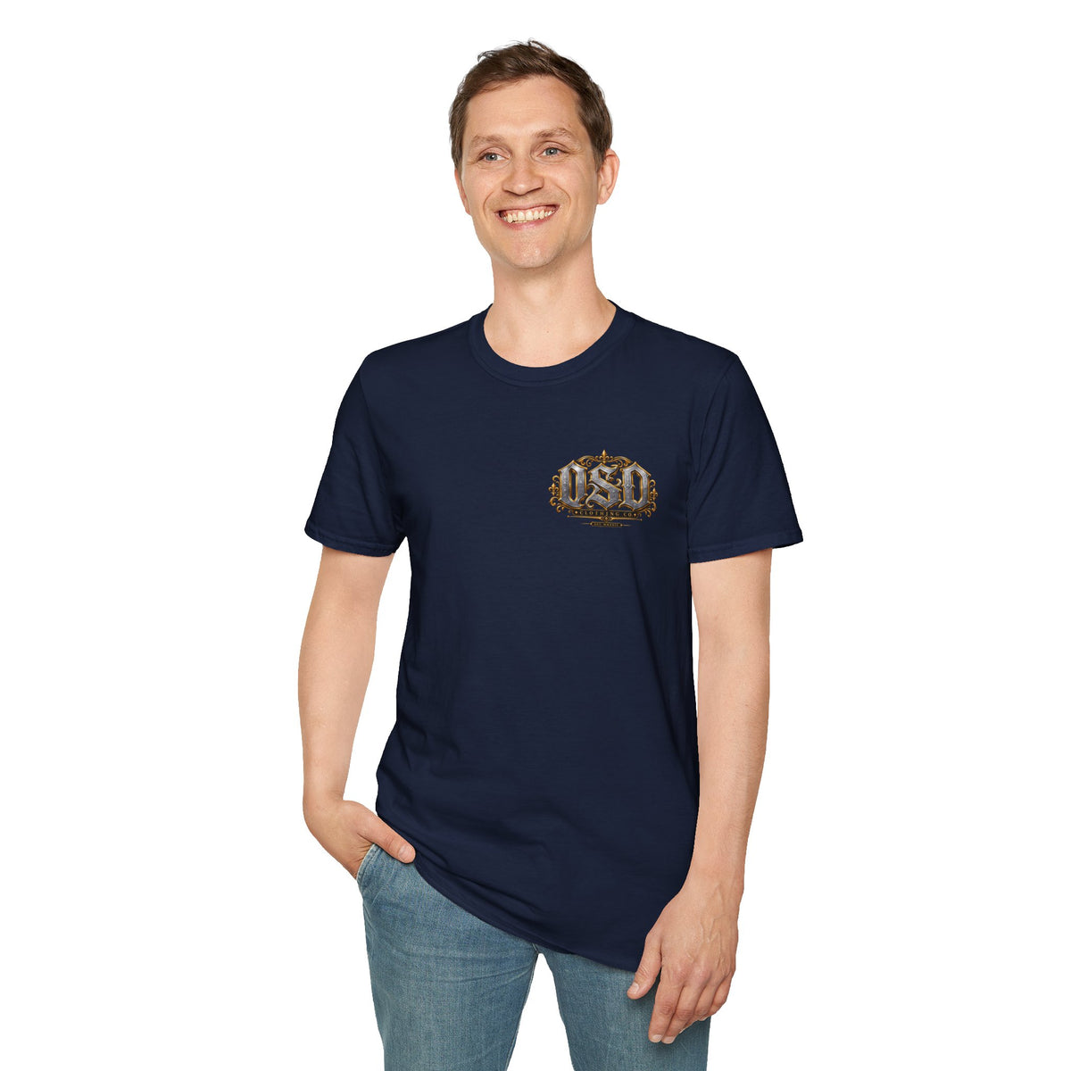 1990 Vintage OSD Crest T-Shirt — Retro 90s Emblem Tee
