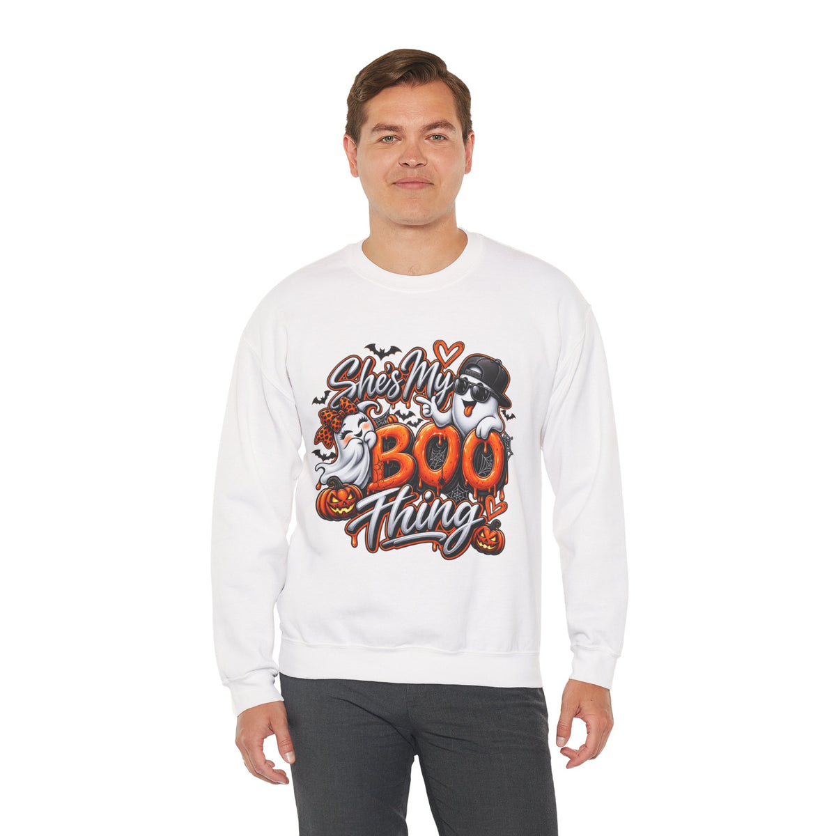 She’s My Boo Thing Sweatshirt — Cute Halloween Ghost Crewneck