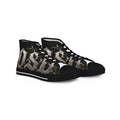 High Top Sneakers — Gothic Lettering Black & Gold Streetwear