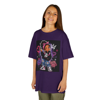 Kids Tee — Cute Graffiti Kid Character "Be You" Streetwear T-Shirt