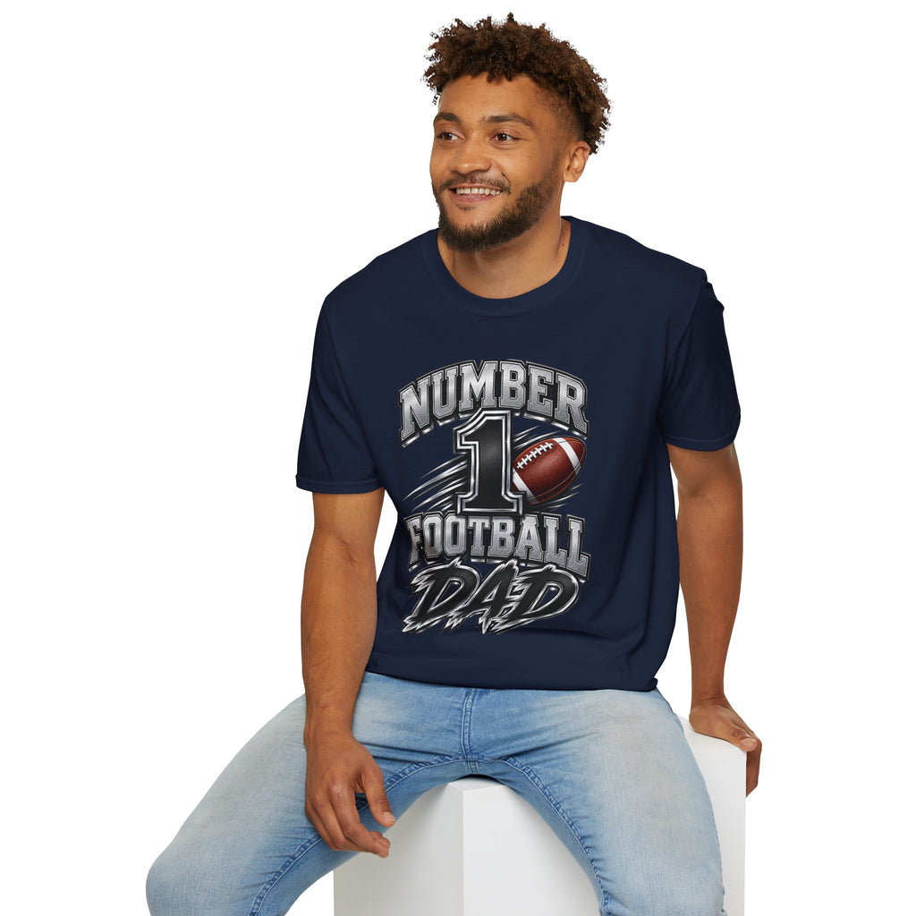 Number 1 Football Dad T-Shirt — Proud Football Dad Tee