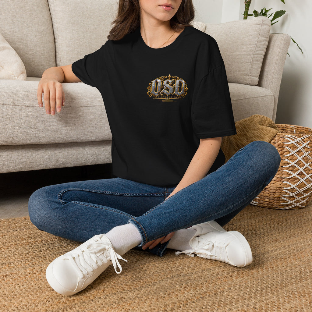 OSD Gothic Logo T-Shirt — Vintage Ornate Crest Tee