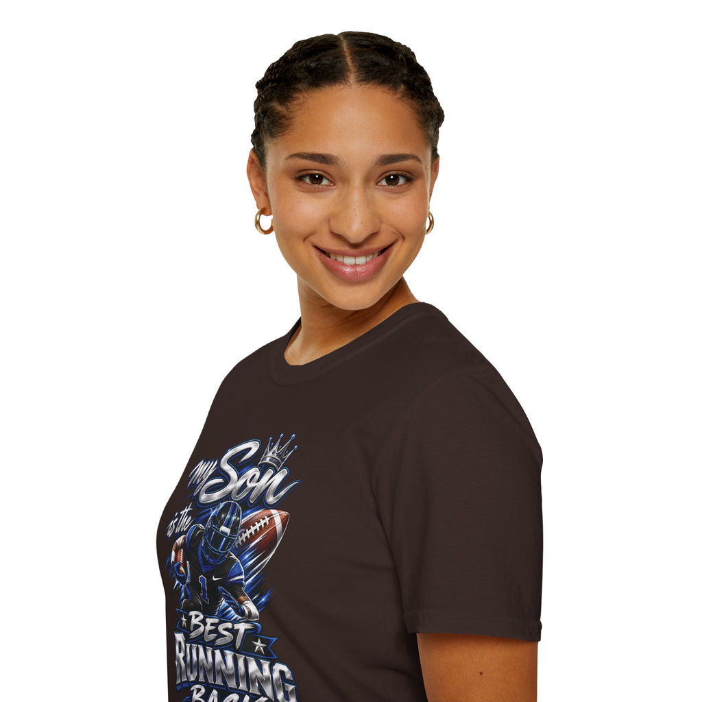 My Son is the Best Running Back T-Shirt — Football Mom/Dad Pride Tee