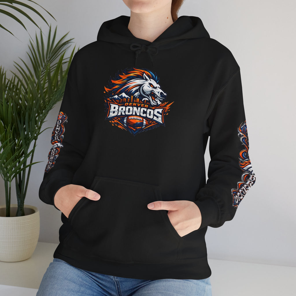 Broncos Fierce Hoodie — Team Logo Sleeve Pullover