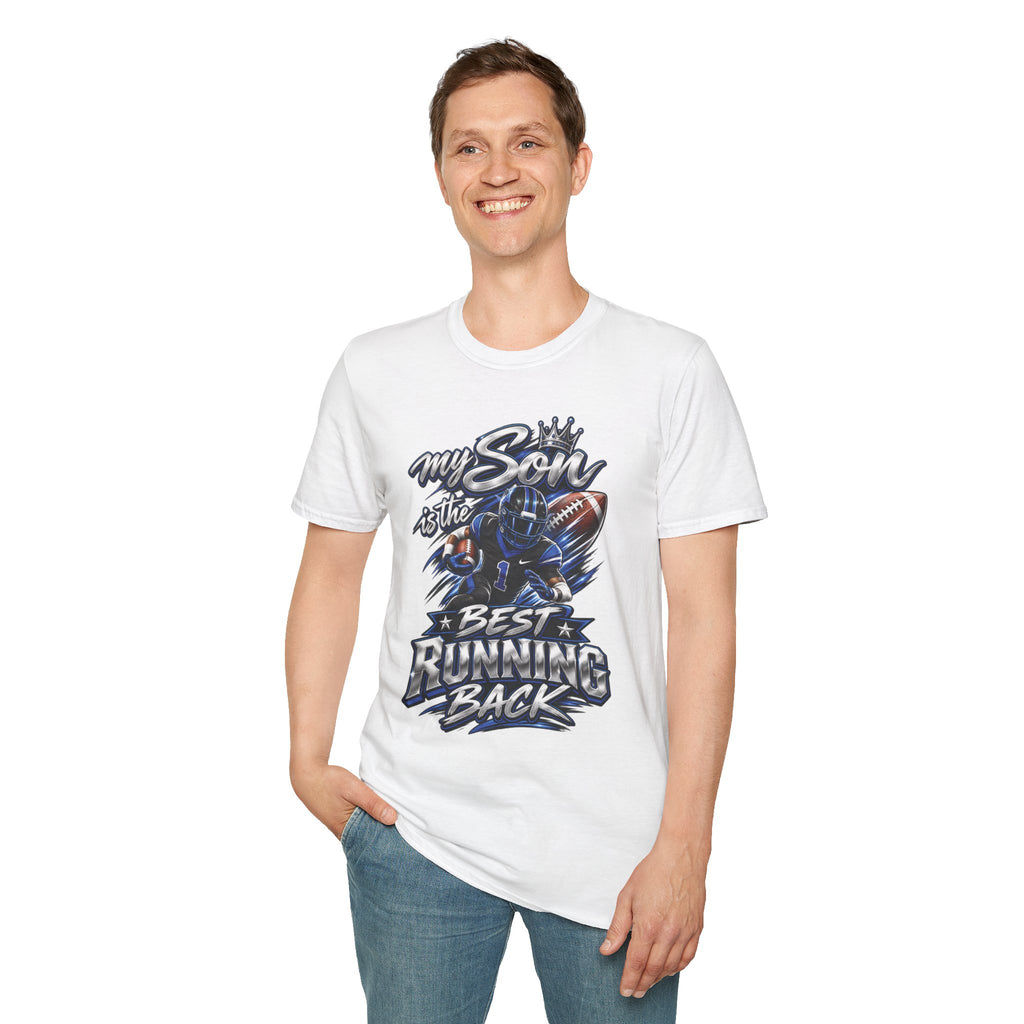 My Son is the Best Running Back T-Shirt — Football Mom/Dad Pride Tee