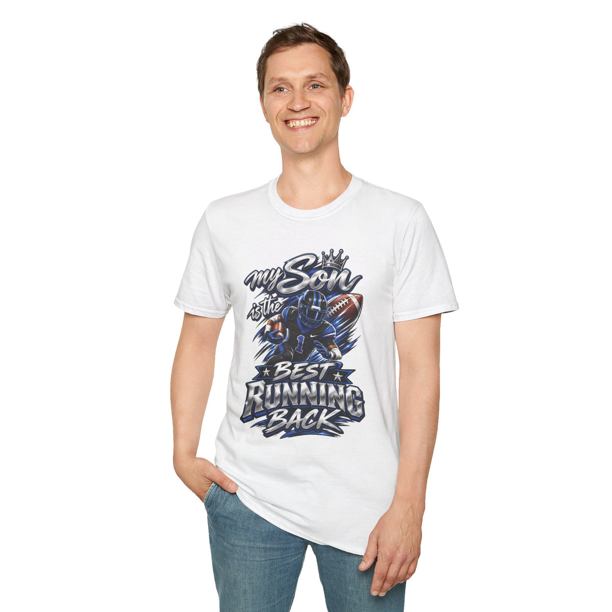 My Son is the Best Running Back T-Shirt — Football Mom/Dad Pride Tee
