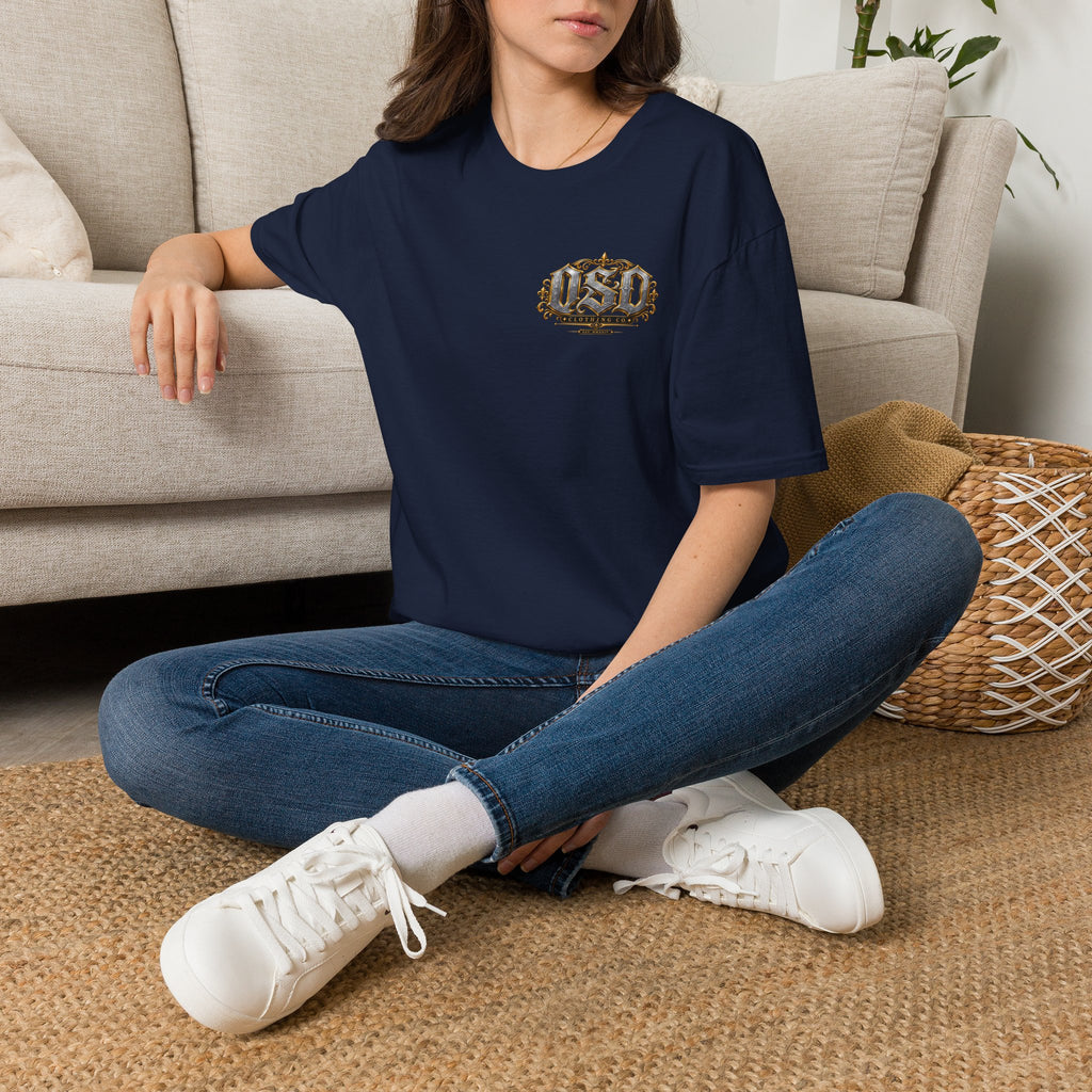 1990 Vintage OSD Crest T-Shirt — Retro 90s Emblem Tee