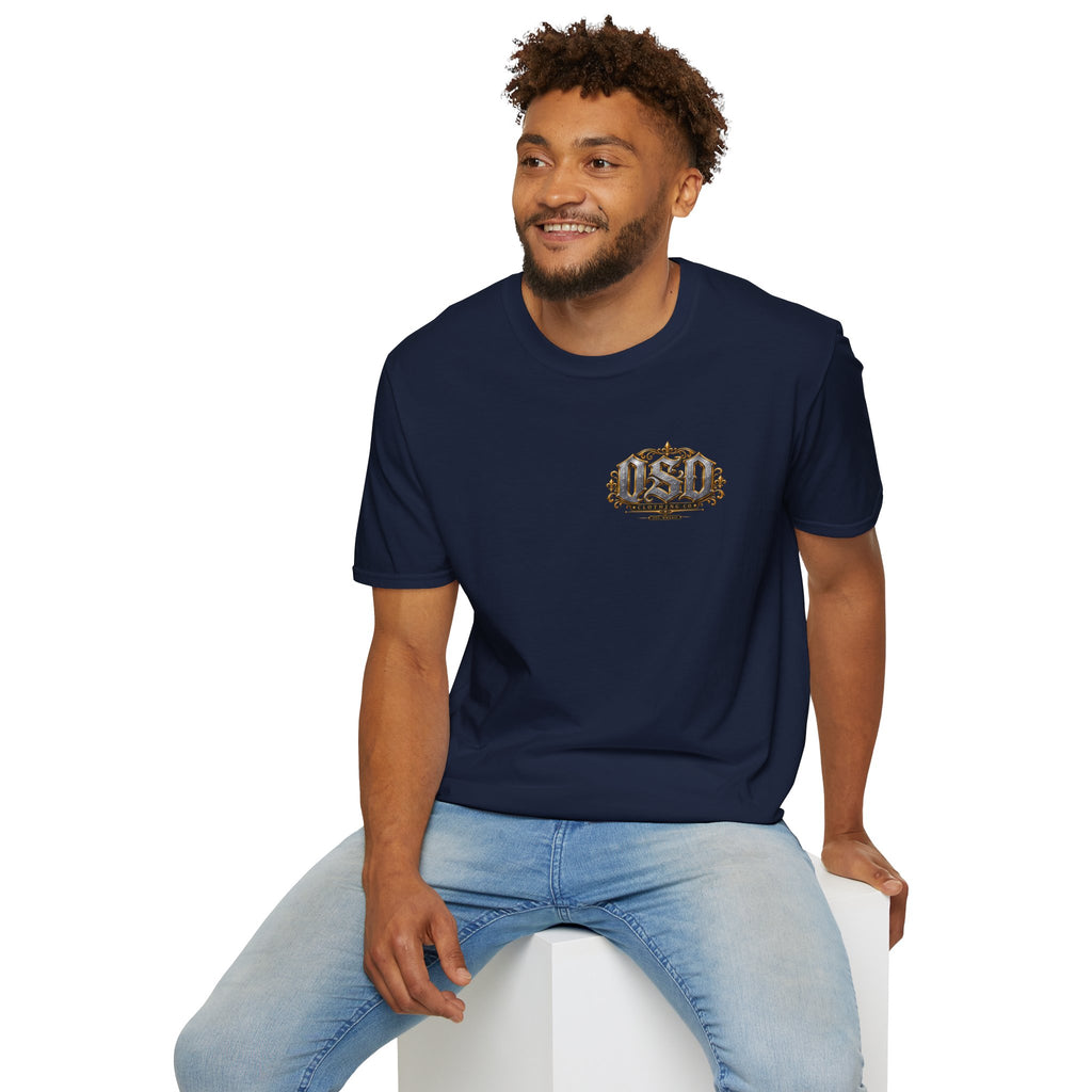 1990 Vintage OSD Crest T-Shirt — Retro 90s Emblem Tee