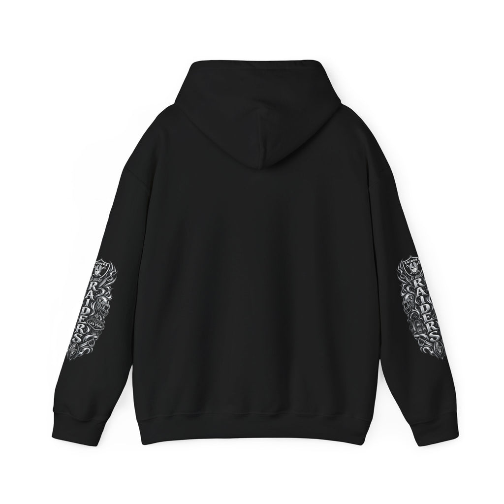 Las Vegas Raider Hoodie — Raider Graphic Pullover with Sleeve Art