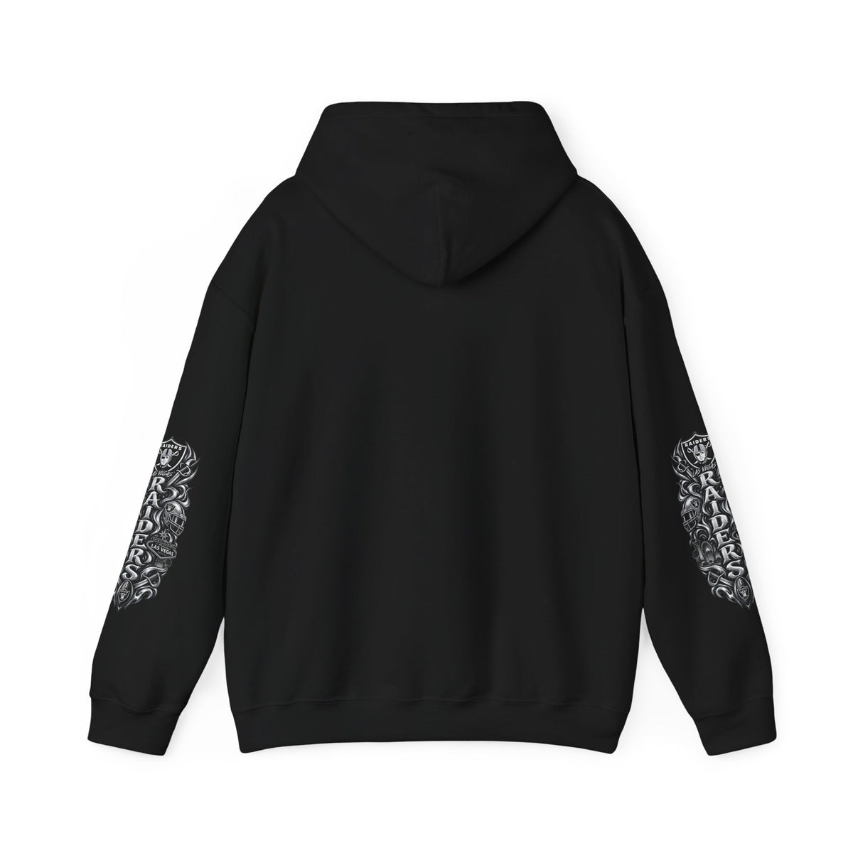 Las Vegas Raider Hoodie — Raider Graphic Pullover with Sleeve Art