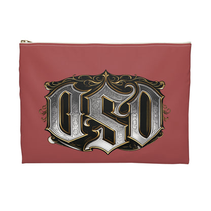 Gothic Rose Sword Accessory Pouch — Vintage OSD Crest Makeup Bag