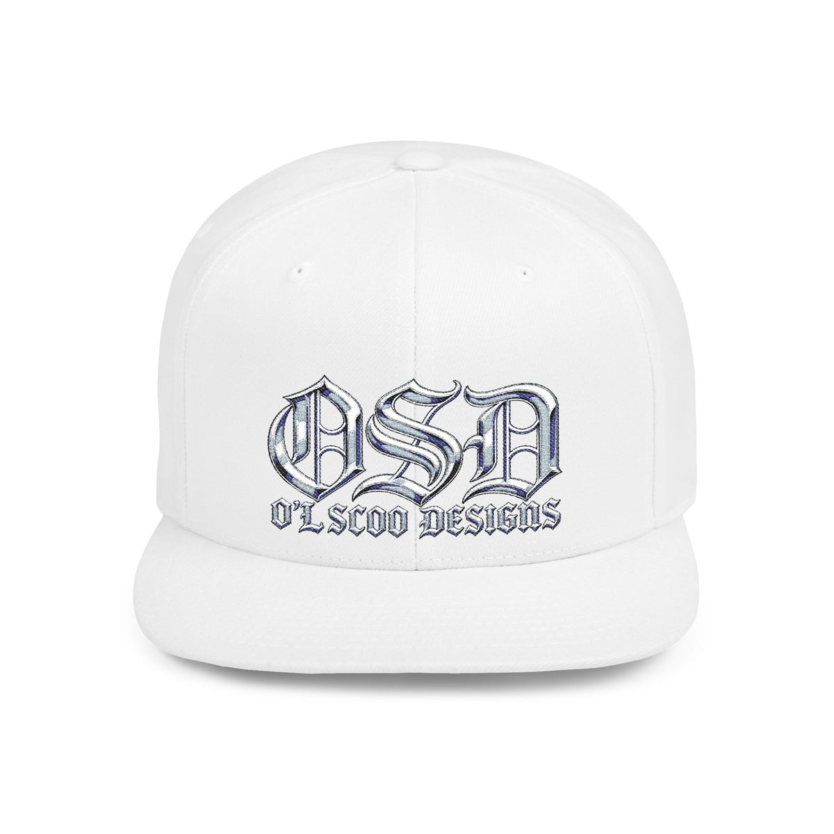 OSD - O'L SCOO DESIGNS  Vintage Gothic Flat Bill Snapback Hat — Old School Aesthetics Cap