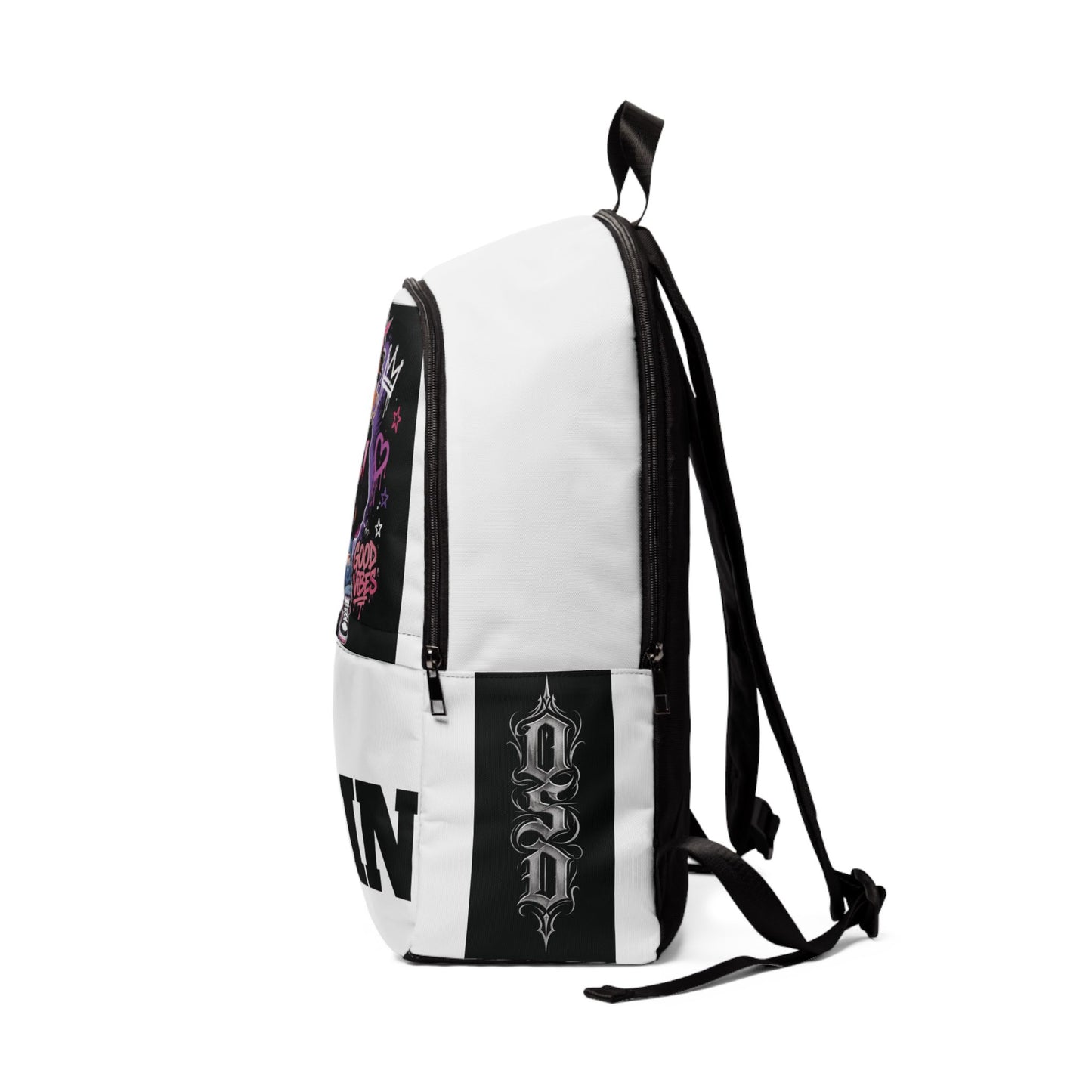 Vibin' Girl Graphic Backpack — 'Be You' Streetwear School Bag