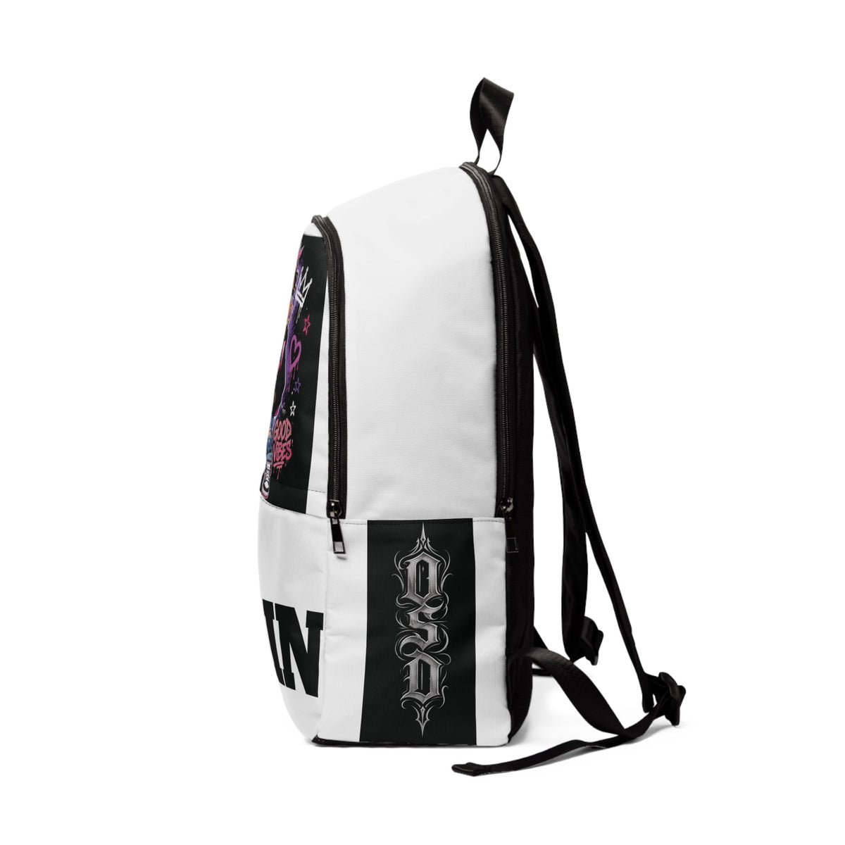 Vibin' Girl Graphic Backpack — 'Be You' Streetwear School Bag
