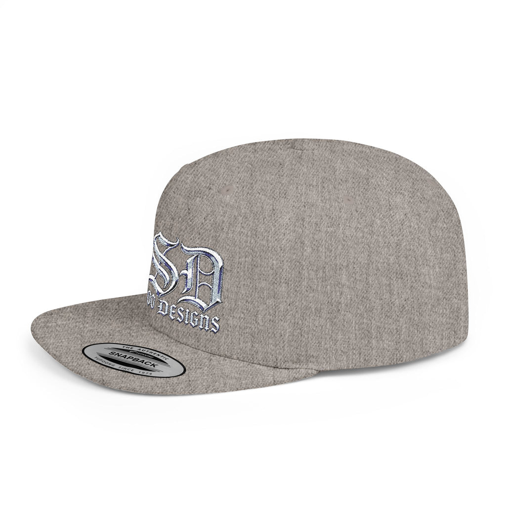 OSD - O'L SCOO DESIGNS  Vintage Gothic Flat Bill Snapback Hat — Old School Aesthetics Cap