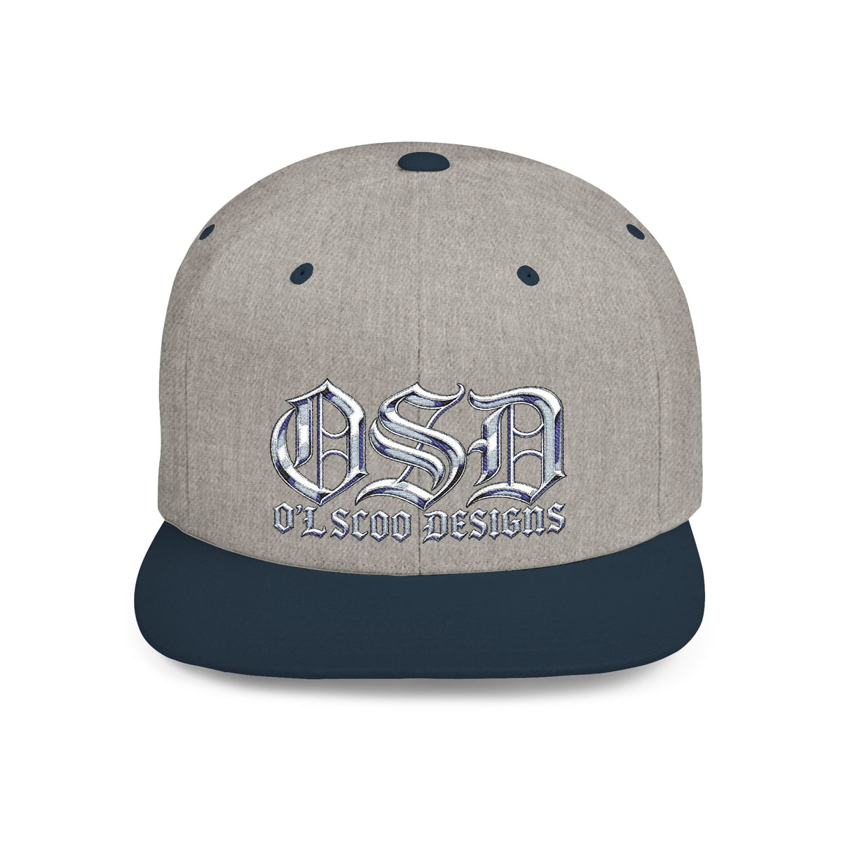 OSD - O'L SCOO DESIGNS  Vintage Gothic Flat Bill Snapback Hat — Old School Aesthetics Cap