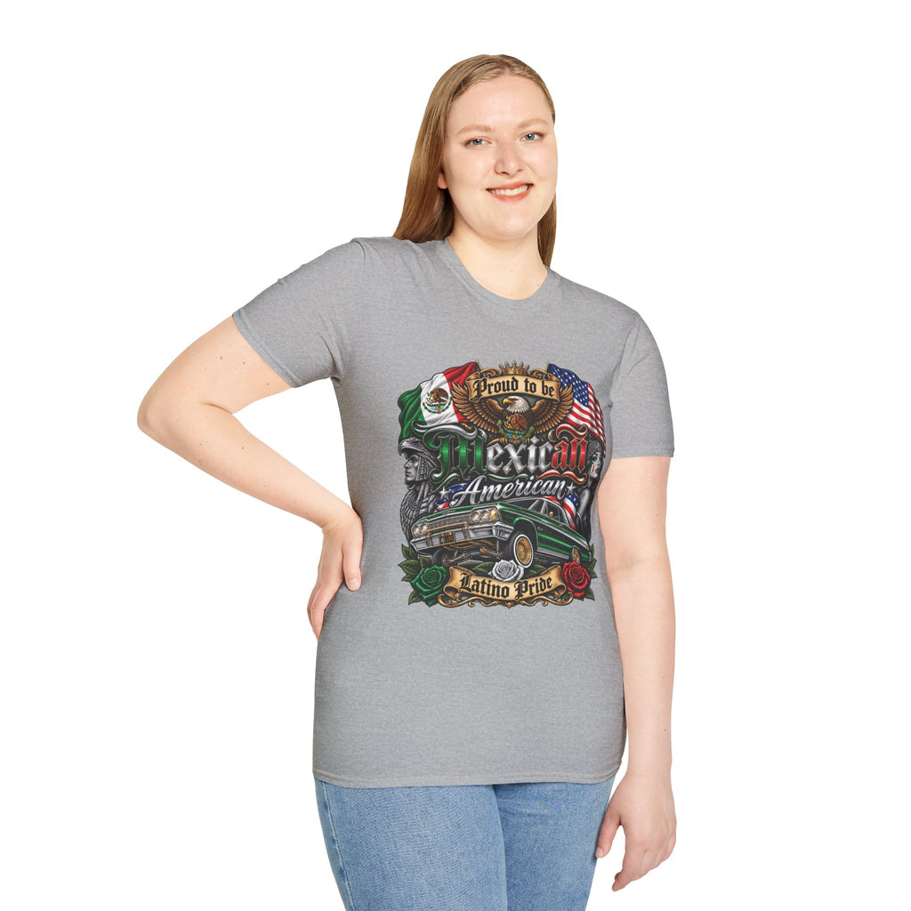 Mexican American Pride T-Shirt — "Proud to be Mexican American" Graphic Tee