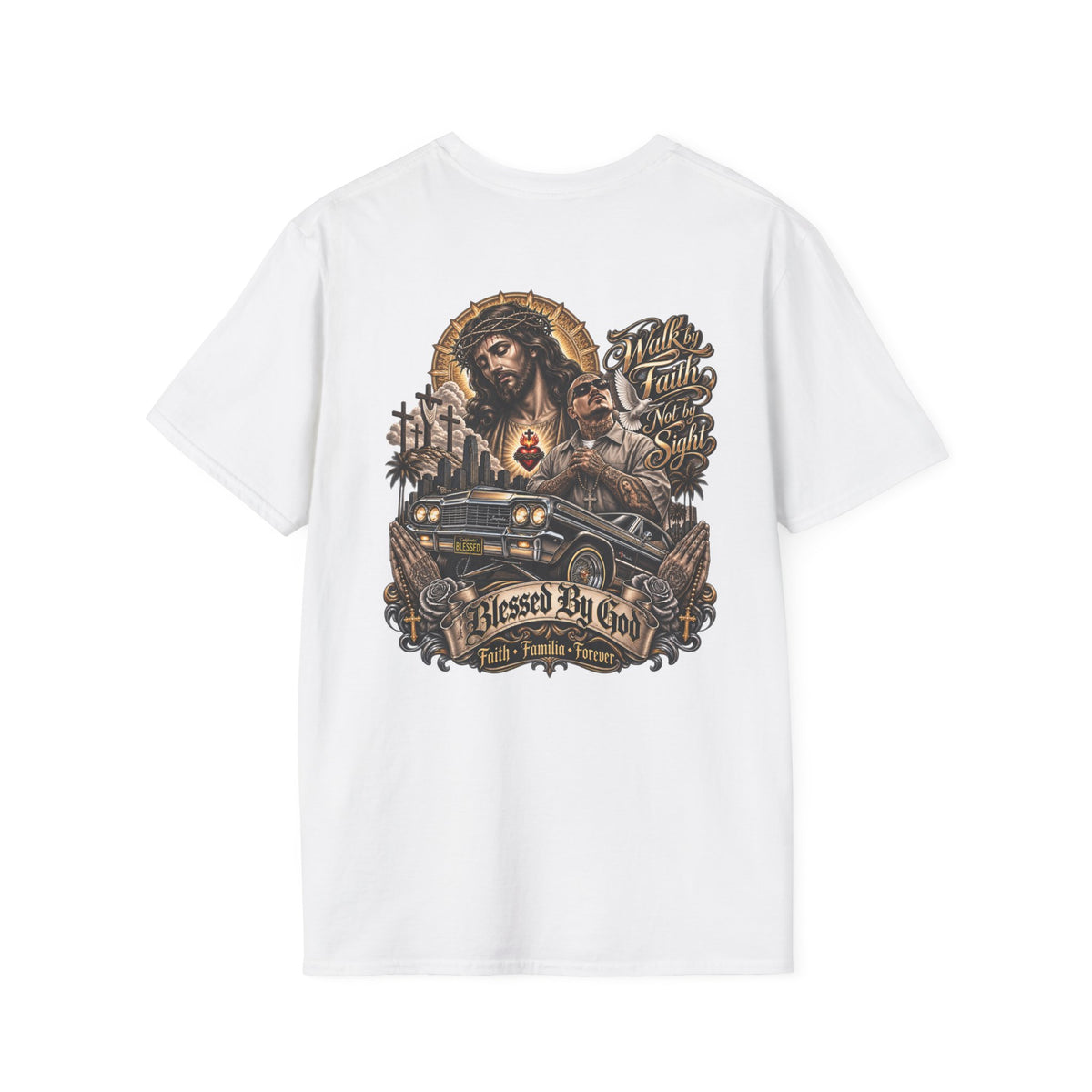Religious Lowrider T Shirt — Everyday Casual T-Shirt
