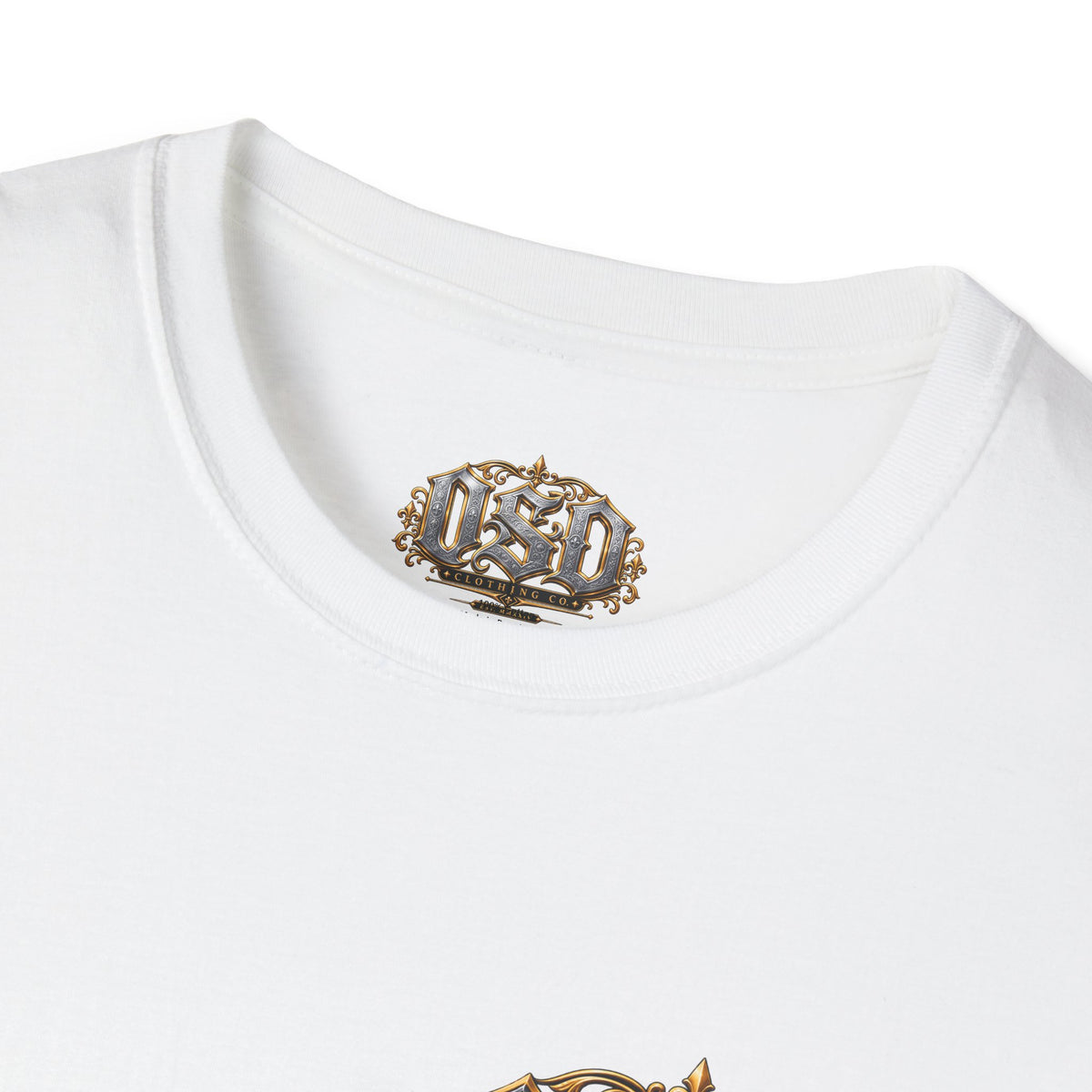 OSD Gothic Logo T-Shirt — Vintage Ornate Crest Tee