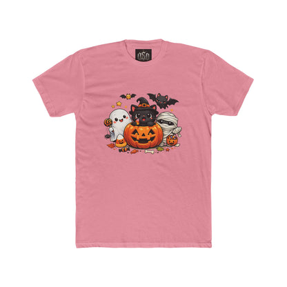 Halloween Cute Kittens in Pumpkin T-Shirt — Trick-or-Treat Cat & Ghost Tee