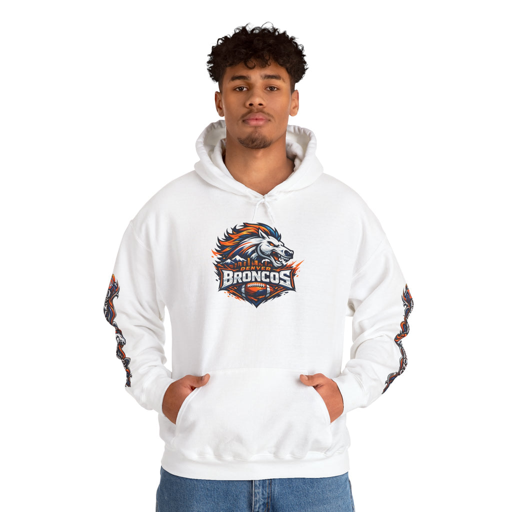 Broncos Fierce Hoodie — Team Logo Sleeve Pullover