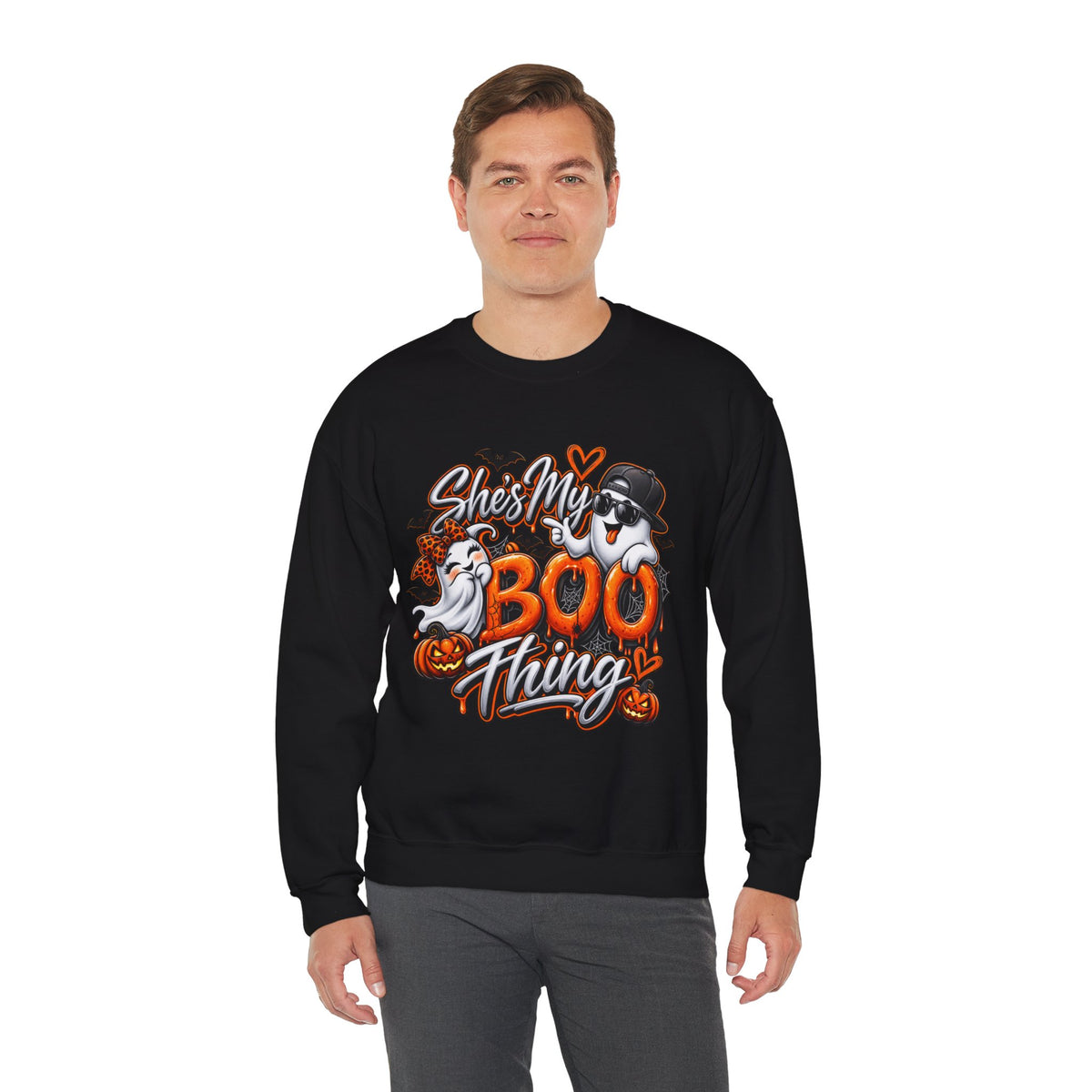 She’s My Boo Thing Sweatshirt — Cute Halloween Ghost Crewneck