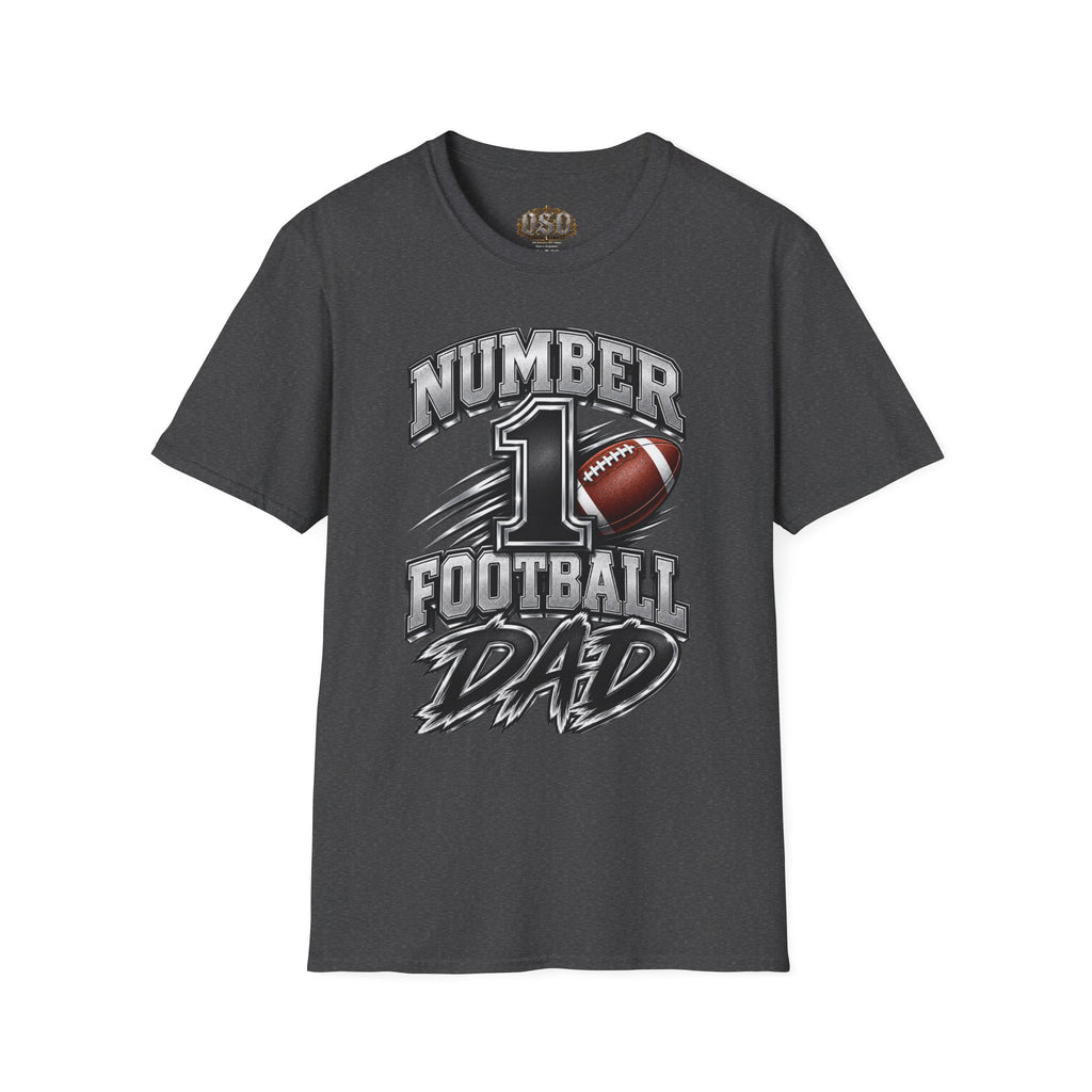 Number 1 Football Dad T-Shirt — Proud Football Dad Tee