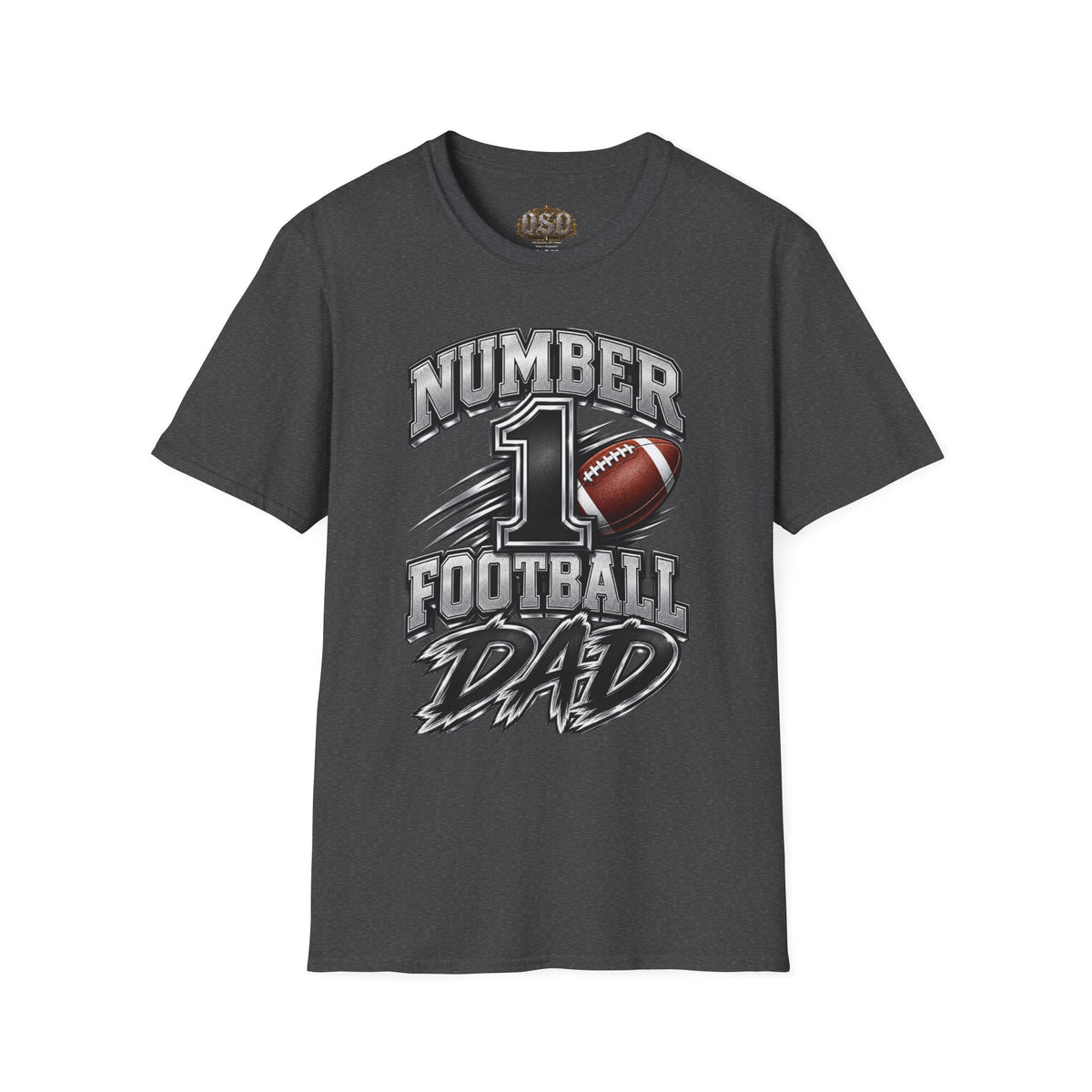 Number 1 Football Dad T-Shirt — Proud Football Dad Tee