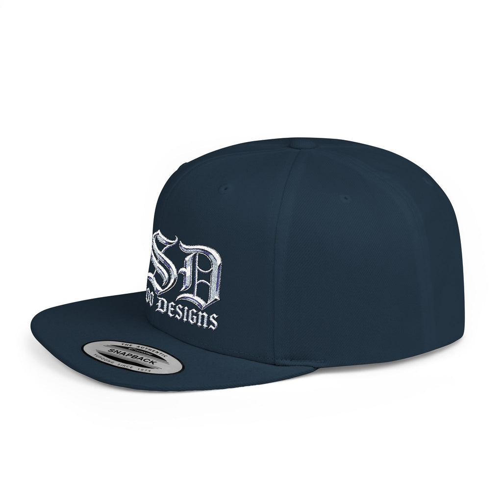 OSD - O'L SCOO DESIGNS  Vintage Gothic Flat Bill Snapback Hat — Old School Aesthetics Cap