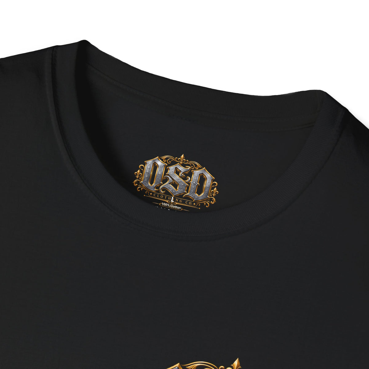 OSD Gothic Logo T-Shirt — Vintage Ornate Crest Tee