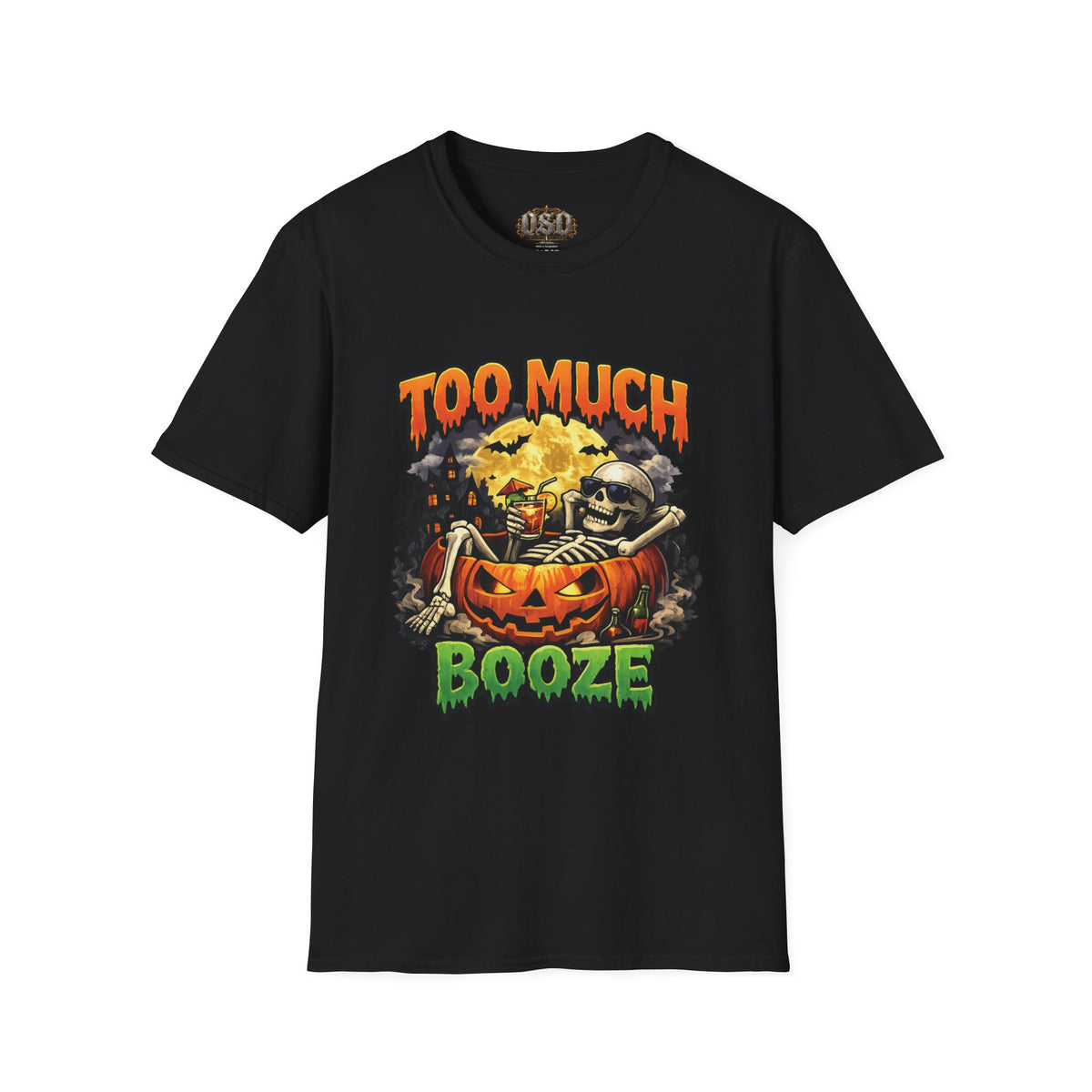 Too Much Booze Halloween T-Shirt