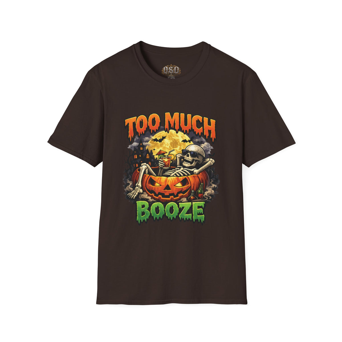 Too Much Booze Halloween T-Shirt