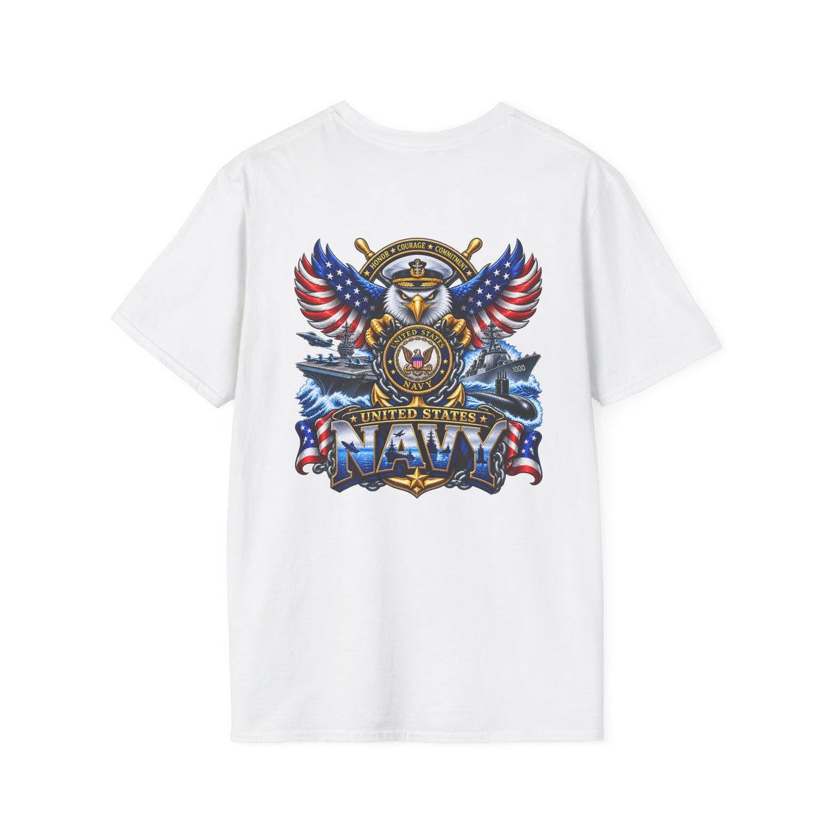 United States Navy T-Shirt — Classic Minimal White Tee