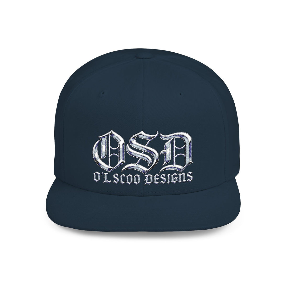 OSD - O'L SCOO DESIGNS  Vintage Gothic Flat Bill Snapback Hat — Old School Aesthetics Cap