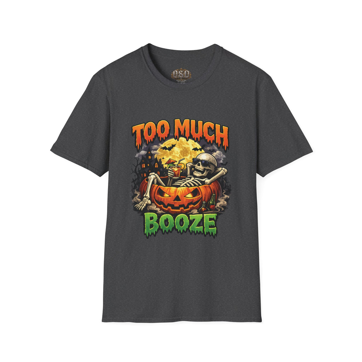 Too Much Booze Halloween T-Shirt