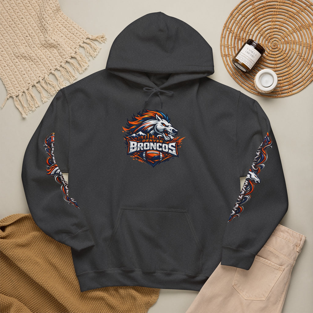 Broncos Fierce Hoodie — Team Logo Sleeve Pullover